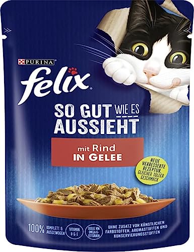 Nestle Niemcy Felix Nassfutter für Katzen, 85 g, SASZ.SO GUT WOIODOWINA / 24 von Felix