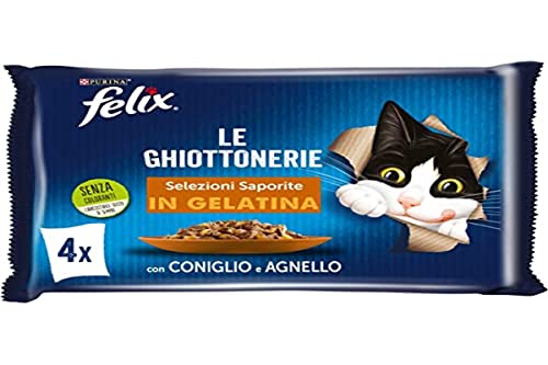 Purina Felix Nassfutter für Katzen mit Kaninchen und Lamm, 48 Beutel à 85 g Purina Felix Nassfutter für Katzen mit Kaninchen und Lamm, 48 Beutel à 85 g von Felix
