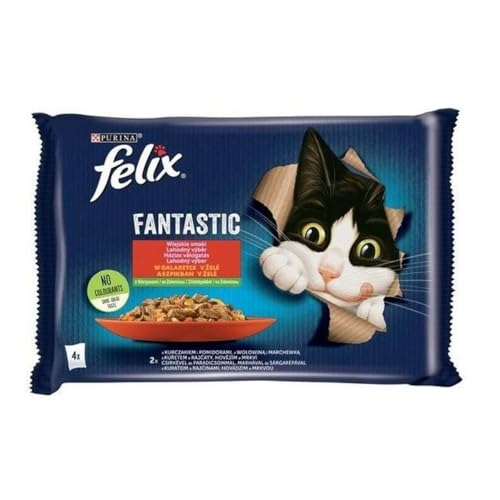 Purina Katzenfutter Felix Fantastic Huhn Rindfleisch Karotte Tomate 340 g Purina Katzenfutter Felix Fantastic Huhn Rindfleisch Karotte Tomate 340 g von Felix