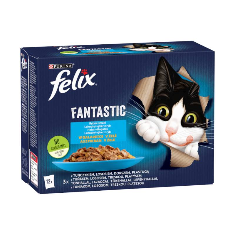 Sparpaket Felix Fantastic 24 x 85 g - Lachs, Thunfisch, Kabeljau und Plattfisch von Felix