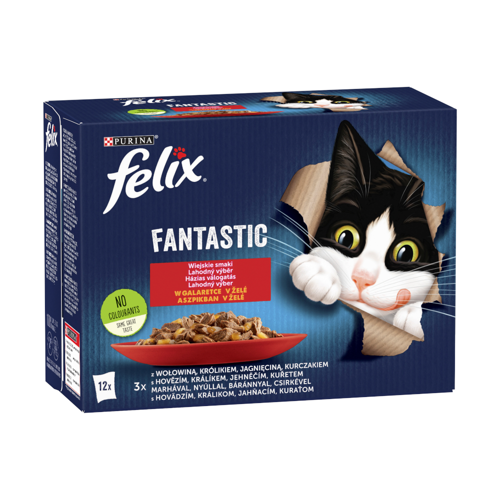 Sparpaket Felix Fantastic 24 x 85 g - Rind, Kaninchen, Lamm & Huhn Sparpaket Felix Fantastic 24 x 85 g - Rind, Kaninchen, Lamm & Huhn von Felix