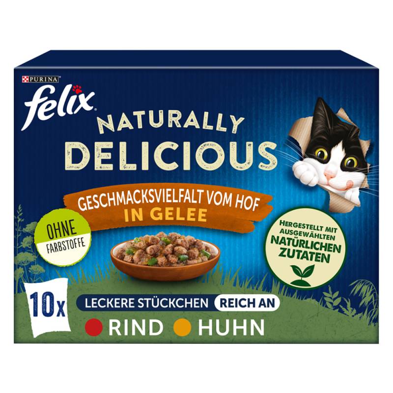 Sparpaket Felix Naturally Delicious 20 x 80 g - Farm-Auswahl in Gelee von Felix