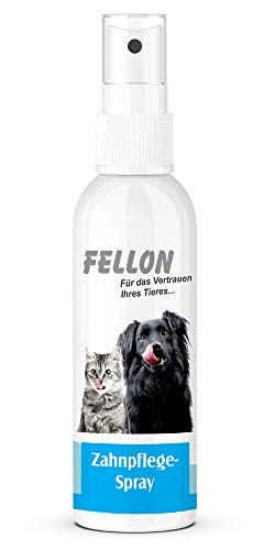 Fellon Zahnpflege für Hund & Katze - Dentalspray gegen Mundgeruch, Alternative zur Zahnbürste - natürlich & nachhaltig - Mundhygiene, Hundepflege, hilft bei Zahnstein & Zahnbelag - 100 ml Spray von Fellon