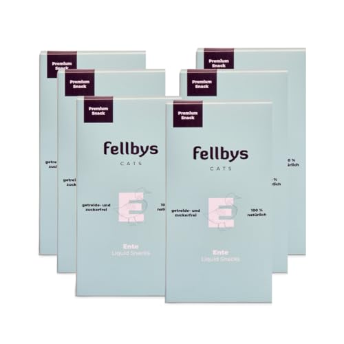 Fellbys Katzensnacks Liquid Ente 90g (10, Ente) von Fellby