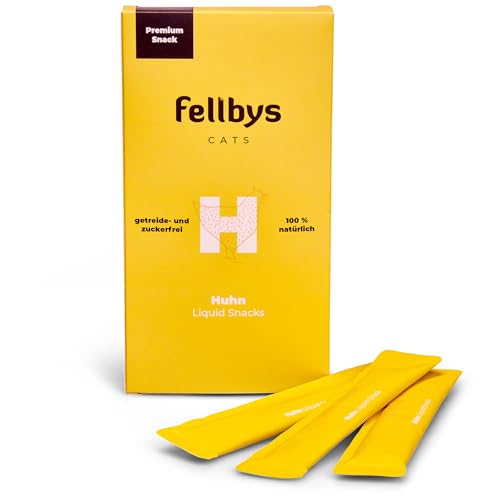 Fellbys Katzensnacks Liquid Huhn 90g (6x15g) von Fellby