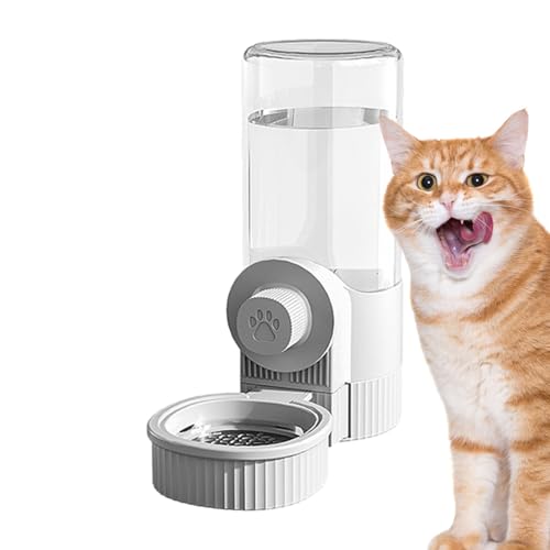 Fellflying Automatischer Futterautomat für Katzen, Automatischer Futterspender für Haustiere | Futter- und Wasserspender für Haustiere | Automatischer Futterspender für Haustiere, Abnehmbarer von Fellflying