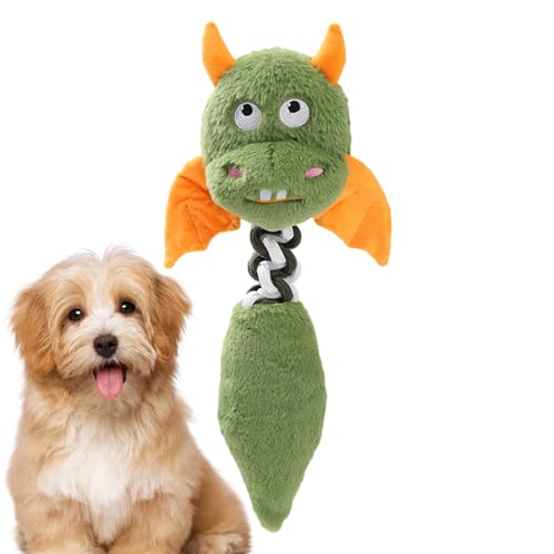 Fellflying Quietschendes Spielzeug für Haustiere, Plüsch-Kauspielzeug für Hunde,Einzigartiges süßes Hundeplüschtier in Teufelsform - Plüschspielzeug für Hunde, Plüschspielzeug für Hunde mit von Fellflying