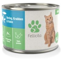 Fellicita Hering, Krabben & Huhn 6x 200g von Fellicita