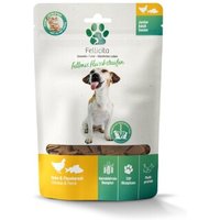 Fellicita Huhn & Flussbarsch Fleischstreifen 8x 100g Fellonis Hundesnacks von Fellicita