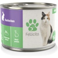 Fellicita Kaninchen pur 6x 200g von Fellicita