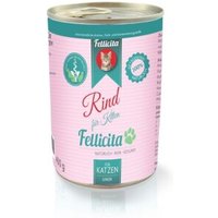 Fellicita Rind pur für Kitten 6x 400g von Fellicita
