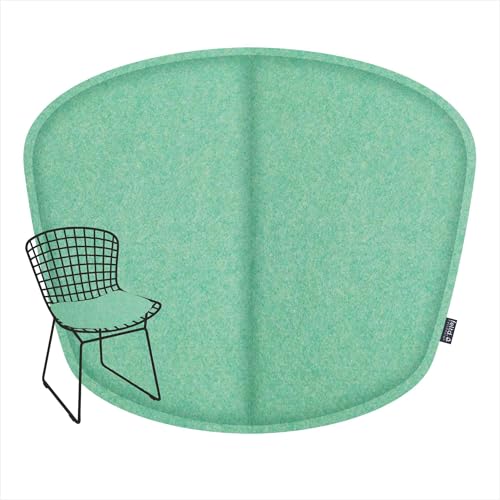 Feltd. R-Pet Sitzkissen für Bertoia Wire, Gepolstert mit Klettverschluss, Optional mit Rückenkissen (Coral, Sitzkissen) von Feltd.