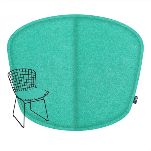 Feltd. R-Pet Sitzkissen für Bertoia Wire, Gepolstert mit Klettverschluss, Optional mit Rückenkissen (Lagoon, Sitzkissen inklusive Rückenkissen) von Feltd.