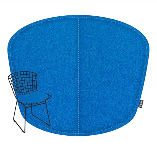 Feltd. R-Pet Sitzkissen für Bertoia Wire, Gepolstert mit Klettverschluss, Optional mit Rückenkissen (Marine, Sitzkissen inklusive Rückenkissen) von Feltd.
