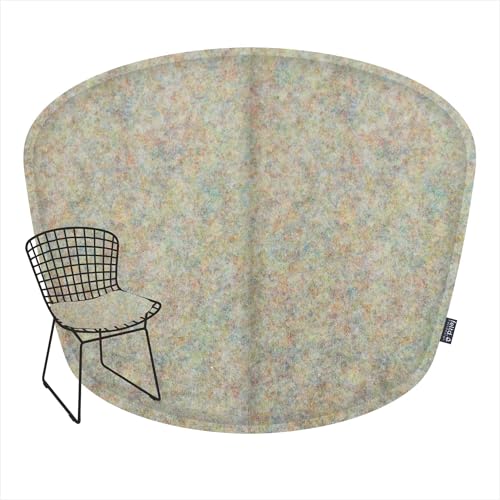 Feltd. R-Pet Sitzkissen für Bertoia Wire, Gepolstert mit Klettverschluss, Optional mit Rückenkissen (Rainbow, Sitzkissen inklusive Rückenkissen) von Feltd.