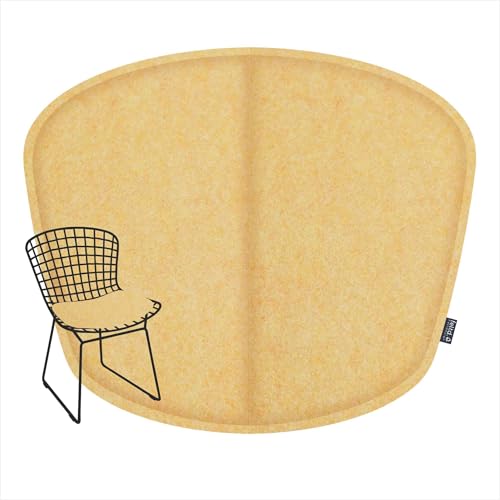 Feltd. R-Pet Sitzkissen für Bertoia Wire, Gepolstert mit Klettverschluss, Optional mit Rückenkissen (Sun, Sitzkissen) von Feltd.