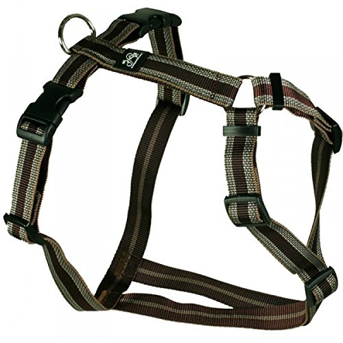 Feltmann Hundegeschirr - Soft-Nylonband, braun Muster, Bauchumfang 50-65 cm, 20 mm Bandbreite Feltmann Hundegeschirr - Soft-Nylonband, braun Muster, Bauchumfang 50-65 cm, 20 mm Bandbreite von Feltmann