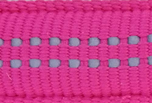 Feltmann Hundegeschirr - Super Soft, pink, reflektierend, Bauchumfang 55-75 cm, 20 mm Bandbreite von Feltmann
