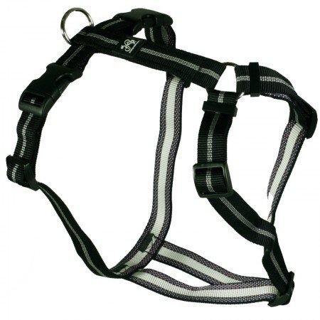 Feltmann-Kreuzgeschirr Softband mit Streifen SCHWARZ 75-100 cm Feltmann-Kreuzgeschirr Softband mit Streifen SCHWARZ 75-100 cm von Feltmann