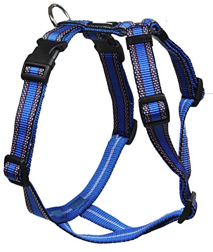 Feltmann Mopsgeschirr Hundegeschirr Soft Nylon, Reflektierend, Schwarz, 7-13kg, 20mm von Feltmann