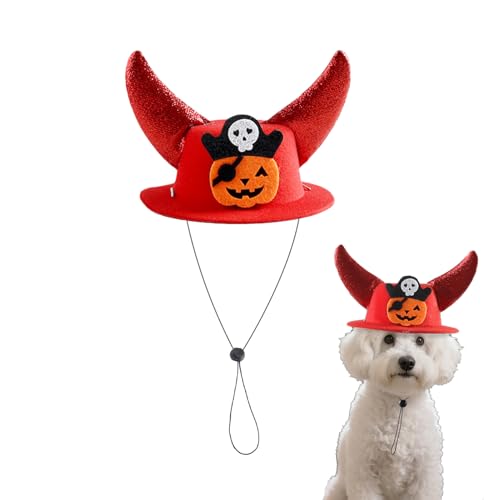 Fenayuu Hut Für Kleine Hunde, Mit Hörnern Katzendesign, Verstellbares Kostümzubehör Für Bühne Cosplay Familienfeste Feiern Fenayuu Hut Für Kleine Hunde, Mit Hörnern Katzendesign, Verstellbares Kostümzubehör Für Bühne Cosplay Familienfeste Feiern von Fenayuu