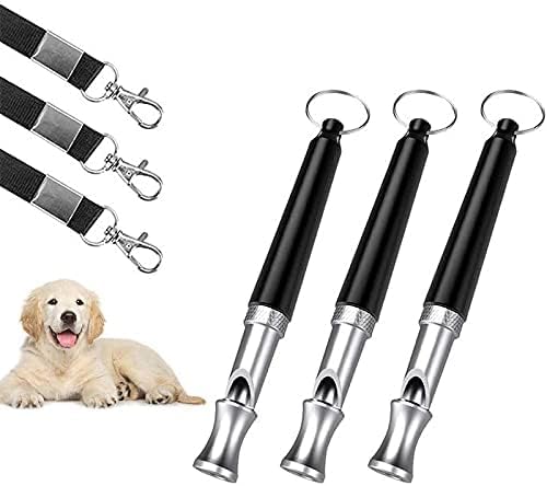 Fengdandan Hundepfeife, Hundepfeife, um das Bellen zu stoppen, verstellbare Tonhöhe, Ultraschall-Trainingswerkzeug, geräuschlose Bellkontrolle für Hunde, 3er-Pack Pfeifen mit 3 kostenlosen Fengdandan Hundepfeife, Hundepfeife, um das Bellen zu stoppen, verstellbare Tonhöhe, Ultraschall-Trainingswerkzeug, geräuschlose Bellkontrolle für Hunde, 3er-Pack Pfeifen mit 3 kostenlosen von Fengdandan