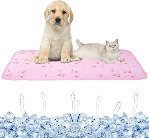 Fengdandan Kühlmatte für Hunde – innovatives, bequemes Hunde-Eiskissen und Eisseide-Katzen-Matte für alle Sommerkühlbedürfnisse Ihres Haustiers von Fengdandan