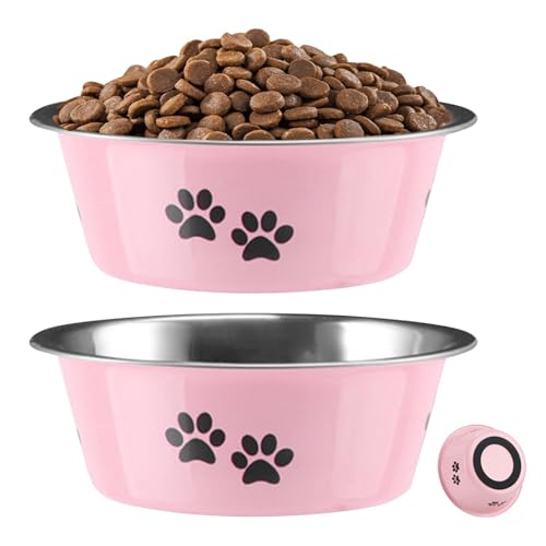 2 Pack Edelstahl Hundenapf Hundenapf Hundenapf mit rutschfester Silikonsohle Mittelgroße Hunde Futternäpfe Hundefutterschalen und Wassernäpfe 2 Pack Edelstahl Hundenapf Hundenapf Hundenapf mit rutschfester Silikonsohle Mittelgroße Hunde Futternäpfe Hundefutterschalen und Wassernäpfe von Fengshengli