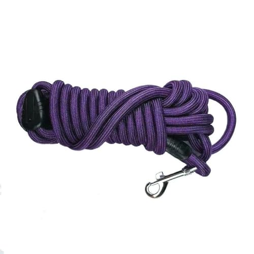 5 m/10 m/15 m Lange Hundeleine aus Seil – strapazierfähige Hundeleine aus Nylon für das Zurückrufen und Agility-Training, für mittelgroße und große Hunde von Fenhaodian