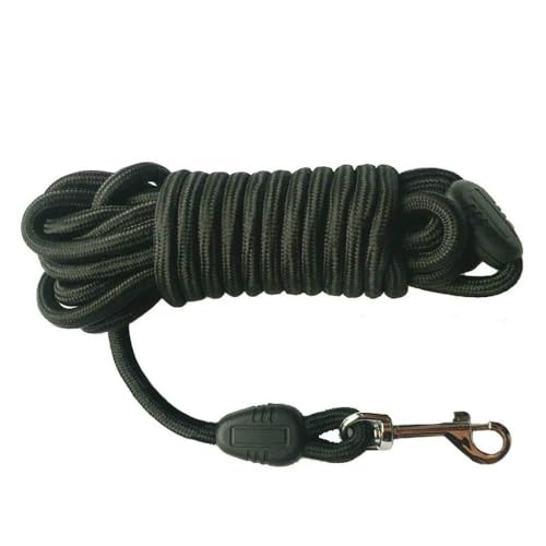 5 m/10 m/15 m Lange Hundeleine aus Seil – strapazierfähige Hundeleine aus Nylon für das Zurückrufen und Agility-Training, für mittelgroße und große Hunde von Fenhaodian