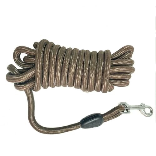 5 m/10 m/15 m Lange Hundeleine aus Seil – strapazierfähige Hundeleine aus Nylon für das Zurückrufen und Agility-Training, für mittelgroße und große Hunde von Fenhaodian