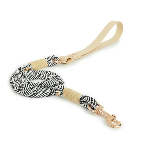 Große und kleine Hundeleinen, solides, modisches Nylonseil, langlebiges PVC-Halsband für Hunde und Katzen von Fenhaodian