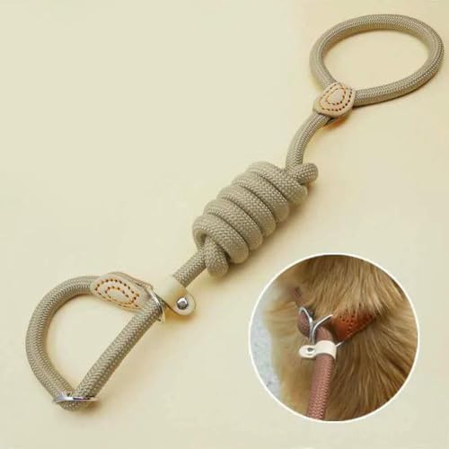 Hundeleine, Schlupfleine, Robustes geflochtenes Seil, verstellbares Schlaufenhalsband, Trainingsleinen für mittelgroße und große Hunde Hundeleine, Schlupfleine, Robustes geflochtenes Seil, verstellbares Schlaufenhalsband, Trainingsleinen für mittelgroße und große Hunde von Fenhaodian