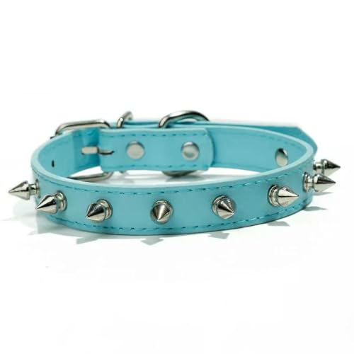 Lederhalsband für Hunde und Katzen, mit Spikes besetzt, für Welpen, Haustier-Halskette für kleine, mittelgroße und große Hunde, Katzen, Umhängeband, Haustierprodukte, Zubehör Lederhalsband für Hunde und Katzen, mit Spikes besetzt, für Welpen, Haustier-Halskette für kleine, mittelgroße und große Hunde, Katzen, Umhängeband, Haustierprodukte, Zubehör von Fenhaodian