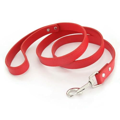 Lederleinen für Katzen und Hunde, Bunte Welpenleinen, Geschirr, Halsband, Führstrick für kleine, mittelgroße und große Hunde, Haustierbedarf 1,2 m Lederleinen für Katzen und Hunde, Bunte Welpenleinen, Geschirr, Halsband, Führstrick für kleine, mittelgroße und große Hunde, Haustierbedarf 1,2 m von Fenhaodian