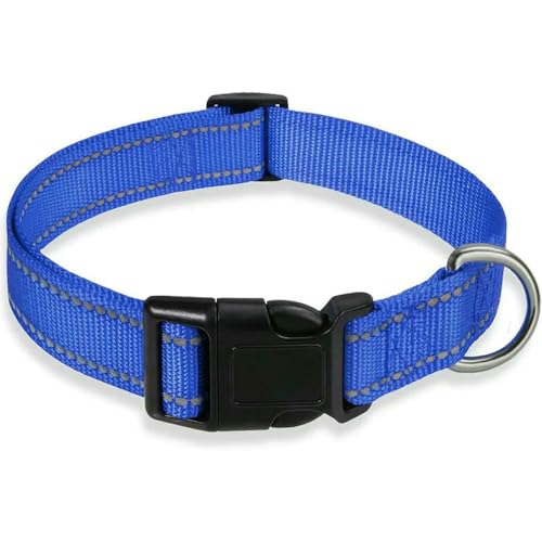 Reflektierender Hundehalsbandgurt mit verstellbarem Sicherheitshalsband aus Nylon für Haustiere, Zugseil für Haustiere, geeignet für kleine und mittelgroße Haustiere Reflektierender Hundehalsbandgurt mit verstellbarem Sicherheitshalsband aus Nylon für Haustiere, Zugseil für Haustiere, geeignet für kleine und mittelgroße Haustiere von Fenhaodian