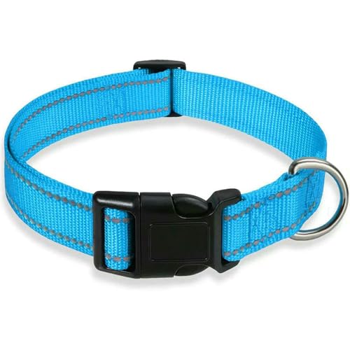 Reflektierender Hundehalsbandgurt mit verstellbarem Sicherheitshalsband aus Nylon für Haustiere, Zugseil für Haustiere, geeignet für kleine und mittelgroße Haustiere Reflektierender Hundehalsbandgurt mit verstellbarem Sicherheitshalsband aus Nylon für Haustiere, Zugseil für Haustiere, geeignet für kleine und mittelgroße Haustiere von Fenhaodian