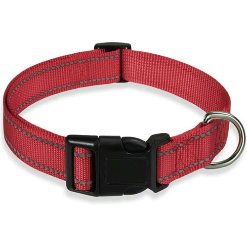 Reflektierender Hundehalsbandgurt mit verstellbarem Sicherheitshalsband aus Nylon für Haustiere, Zugseil für Haustiere, geeignet für kleine und mittelgroße Haustiere Reflektierender Hundehalsbandgurt mit verstellbarem Sicherheitshalsband aus Nylon für Haustiere, Zugseil für Haustiere, geeignet für kleine und mittelgroße Haustiere von Fenhaodian