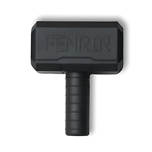 Fenrir Hammer Kauspielzeug für Hunde, starkes Gummi, füllbar, Anreicherungsspielzeug für Kauer (schwarz, klein) von Fenrir