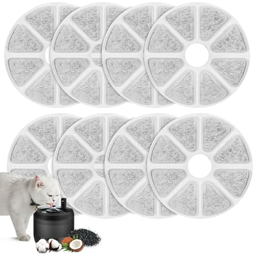 8stk Trinkbrunnen Filter für Philips Katzenbrunnen PAW3210/02, Aktivkohle Katzenfilter, Effizient Katzenbrunnen Filter, Katzen Zubehör Trinkbrunnen Ersatzfilter Kompatibel mit Philips Trinkbrunnen 8stk Trinkbrunnen Filter für Philips Katzenbrunnen PAW3210/02, Aktivkohle Katzenfilter, Effizient Katzenbrunnen Filter, Katzen Zubehör Trinkbrunnen Ersatzfilter Kompatibel mit Philips Trinkbrunnen von Fentar