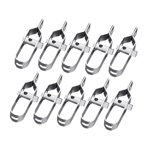 Fenteer 10-teiliges Zaundrahtspanner-Zaungitterspanner aus verzinktem Stahl, Zubehör, Robustes Verbindungsset für Maschendraht, 110mm Fenteer 10-teiliges Zaundrahtspanner-Zaungitterspanner aus verzinktem Stahl, Zubehör, Robustes Verbindungsset für Maschendraht, 110mm von Fenteer