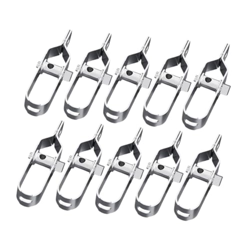 Fenteer 10-teiliges Zaundrahtspanner-Zaungitterspanner aus verzinktem Stahl, Zubehör, Robustes Verbindungsset für Maschendraht, 90mm Fenteer 10-teiliges Zaundrahtspanner-Zaungitterspanner aus verzinktem Stahl, Zubehör, Robustes Verbindungsset für Maschendraht, 90mm von Fenteer