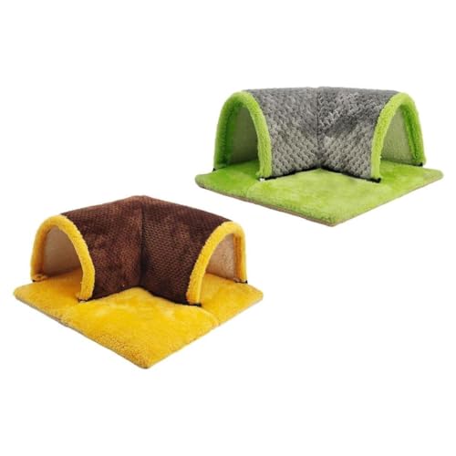 Fenteer 2 Stück Guinea Pig Hideout Tragbare Kleine Tiere Tunnel für von Fenteer