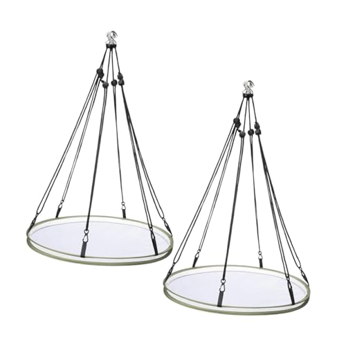 Fenteer 2 Stück Vogelfutter-Auffangschalen, Vogelfütterungsplattform für Vogelhäuschen, praktisch, praktische Vogelfutter-Hängeschalen, Durchmesser 76.2 cm Fenteer 2 Stück Vogelfutter-Auffangschalen, Vogelfütterungsplattform für Vogelhäuschen, praktisch, praktische Vogelfutter-Hängeschalen, Durchmesser 76.2 cm von Fenteer