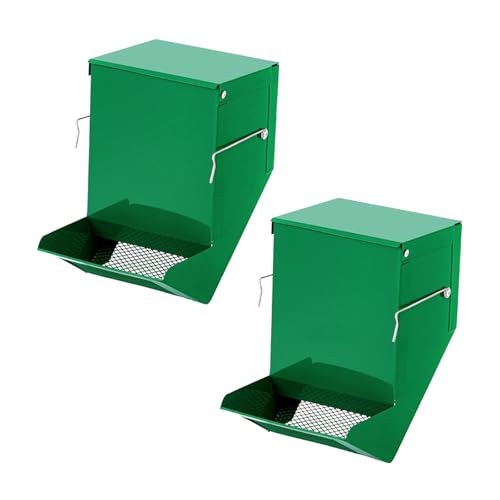 Fenteer 2-teiliger Kaninchen-Futterautomat für Käfigfuttertrog, vielseitiges Zubehör, zu installierender Futterspender für Kleintiere für von Fenteer