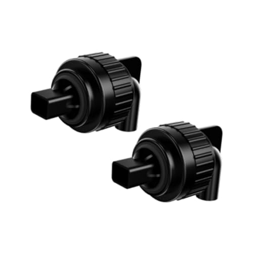 Fenteer 2X Entenschnabeldüsenanschluss Aquariumzubehör Rotierend, zu Bedienen, Leicht, Aquarium Wasserauslassadapter, Schwarz von Fenteer