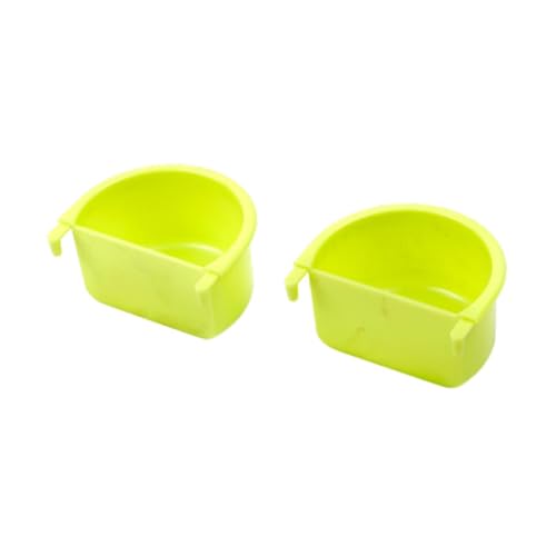 Fenteer 2pcs Vogel Fütterungsgerichte Papageienkäfig -Feeder robuste Lebensmittelschalen Käfigzubehör Vogelhäuschen Käfigschalen für Cockatiels Papageien von Fenteer
