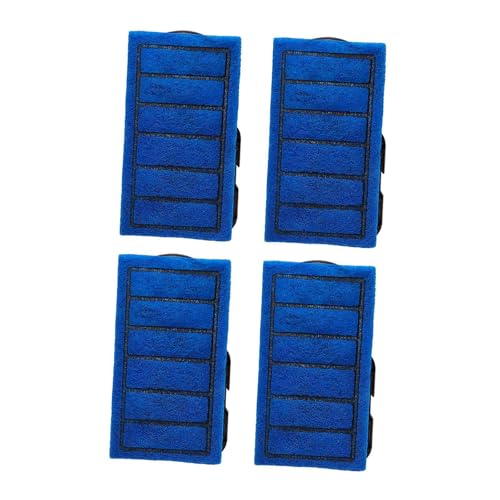 Fenteer 4-teilige Filterkartuschen für Schildkrötenbecken, Ersatzteil-Aquarium-Filterkartuschen für 5-W-Wasserfallfilter mit niedrigem Füllstand von Fenteer
