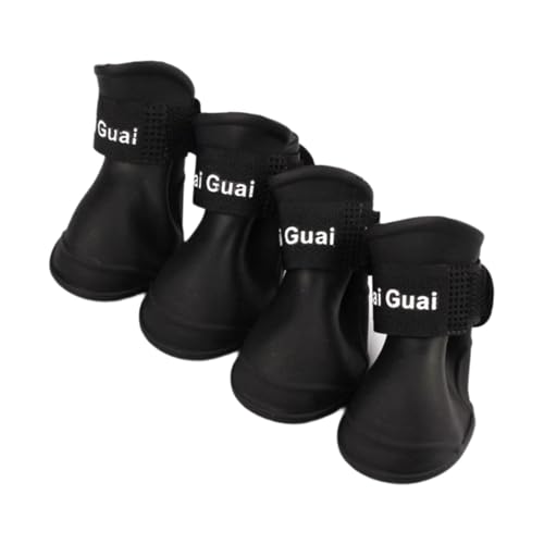 Fenteer 4 x Hundeschuhe, Hundestiefel, waschbar, schützende Hundestiefel, Pfotenschutz für Spaziergänge an verschneiten Tagen, regnerisches Wetter, Innen- und, l Fenteer 4 x Hundeschuhe, Hundestiefel, waschbar, schützende Hundestiefel, Pfotenschutz für Spaziergänge an verschneiten Tagen, regnerisches Wetter, Innen- und, l von Fenteer