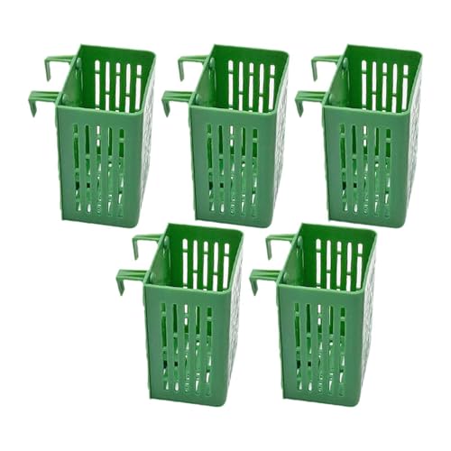 Fenteer 5 Stück Pflanzenhalter für Aquarien, Tassen, Töpfe, Aufhänger, effiziente Wasserpflanzenhalter, Netztöpfe für Wasserpflanzen für Garten, Dekoration, GrÜn Fenteer 5 Stück Pflanzenhalter für Aquarien, Tassen, Töpfe, Aufhänger, effiziente Wasserpflanzenhalter, Netztöpfe für Wasserpflanzen für Garten, Dekoration, GrÜn von Fenteer
